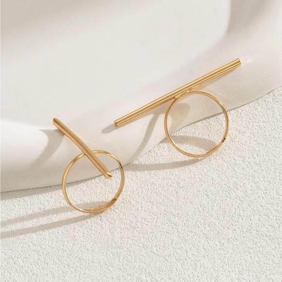 2 pc Minimalist adjustable ring set - Picture 3 of 4